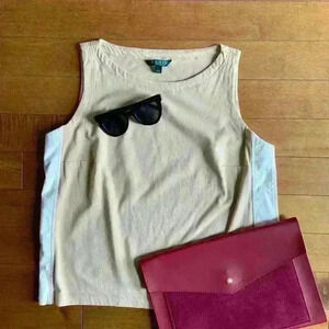 Lauren Ralph | Vintage RL tank cream thick tank top size large